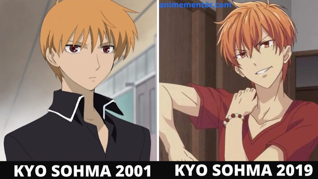 Kyo Sohma 2001 vs 2019 design