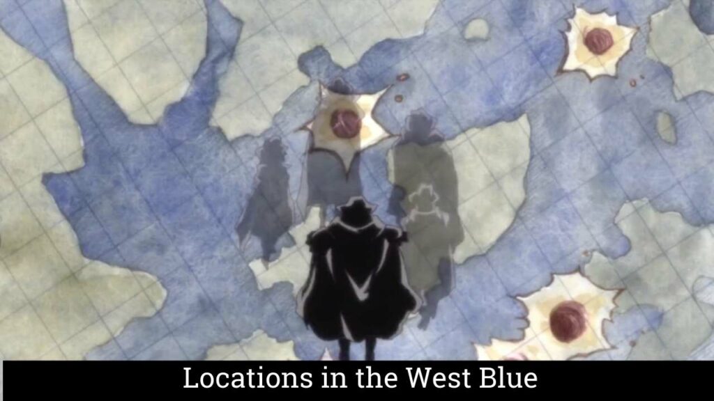 Locations in the West Blue