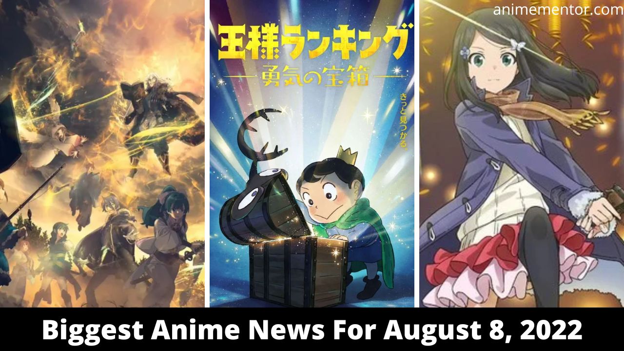 Las mayores noticias de anime para el 8 de agosto de 2022