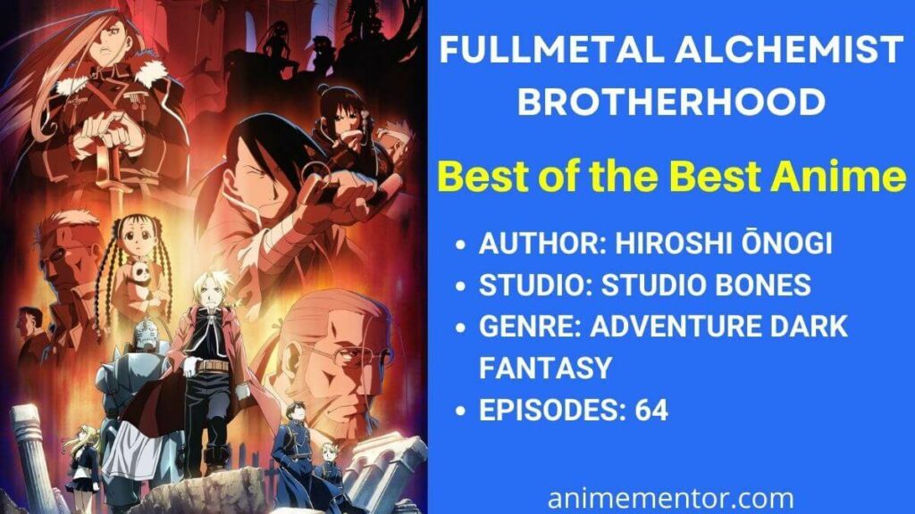 Best of the Best Anime, Fullmetal Alchemist Brotherhood