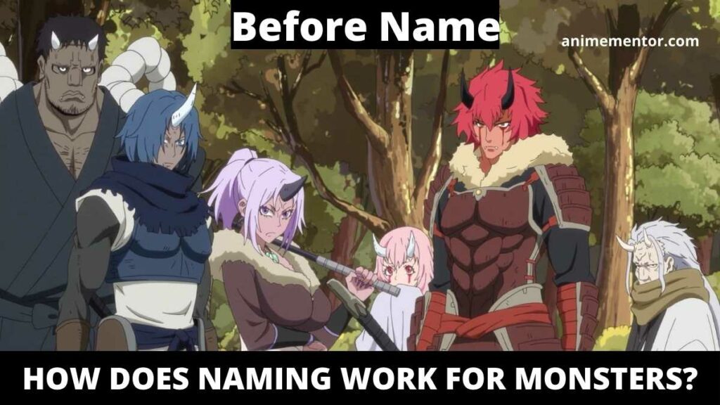 How does Naming work for Monsters Before Name