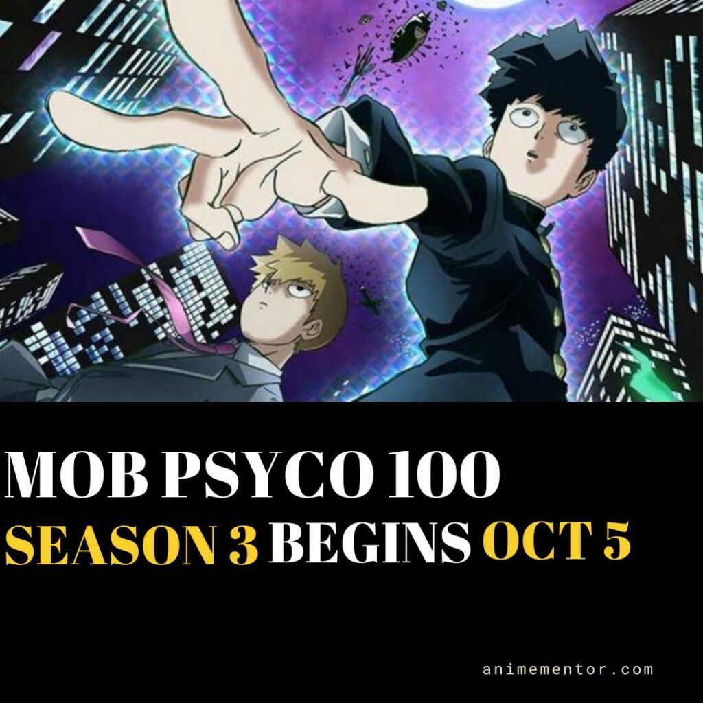 La tercera temporada del anime Mob Psycho 100 revela la secuencia del título