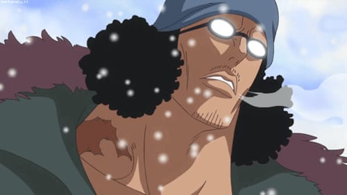 Kuzan fire burn from One Piece with glasses