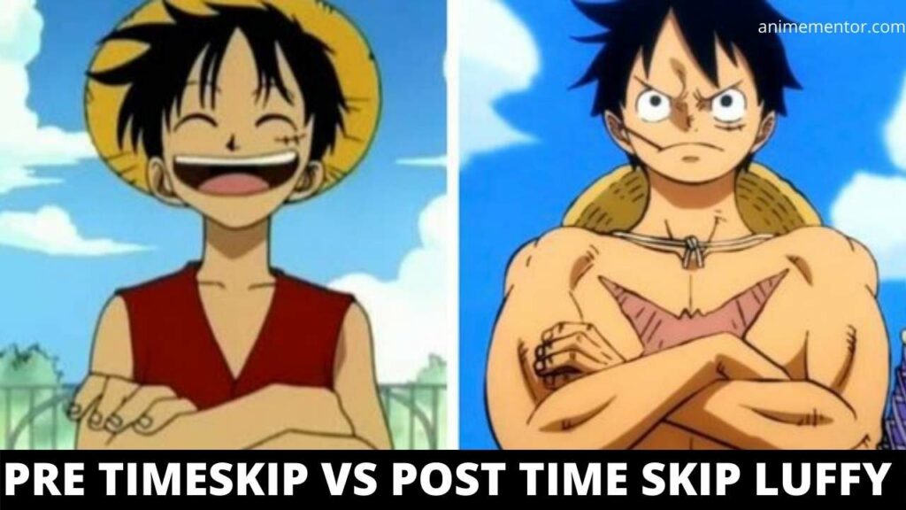 Pré-Timeskip vs POst Time Skip Luffy