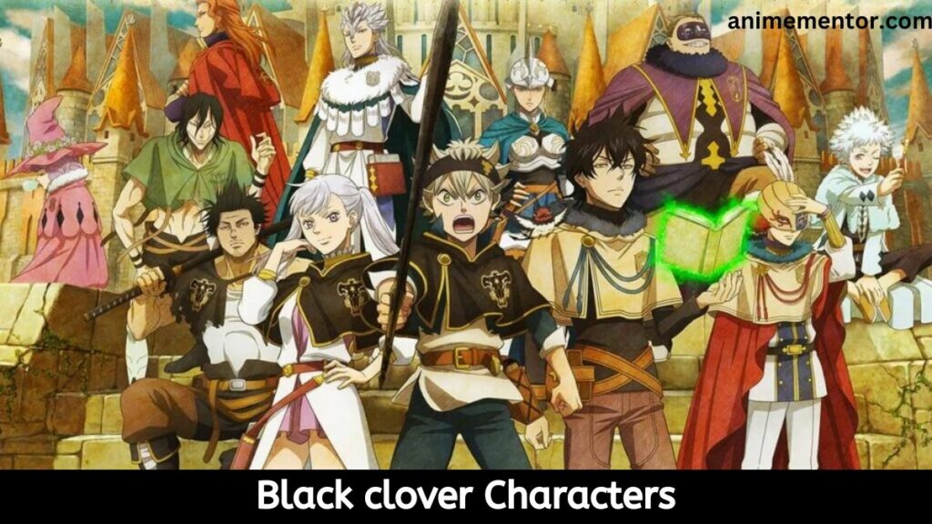 Schwarzklee-Charaktere
