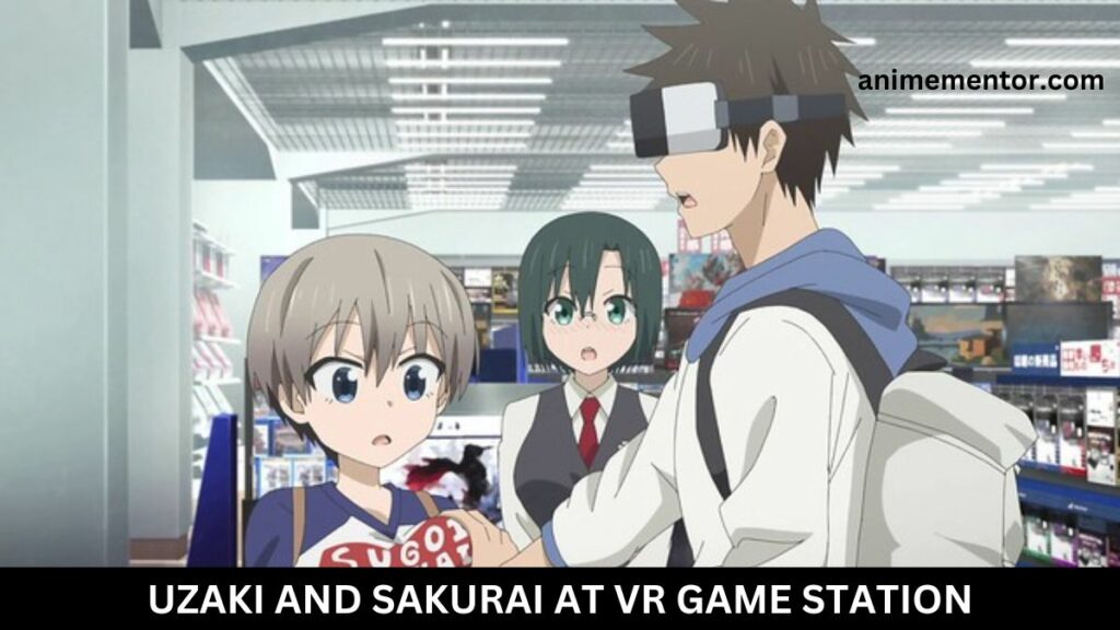 uzaki and sakurai vr game