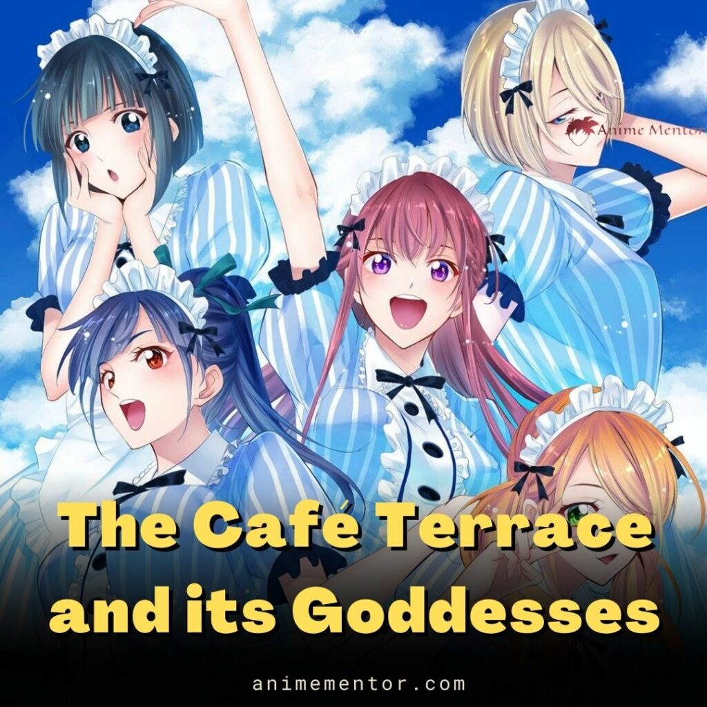 Die Caféterrasse und ihre Göttinnen