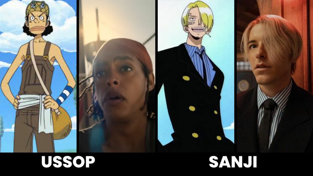 Ussop und Sanji One PIece Manga vs. Anime vs. Action