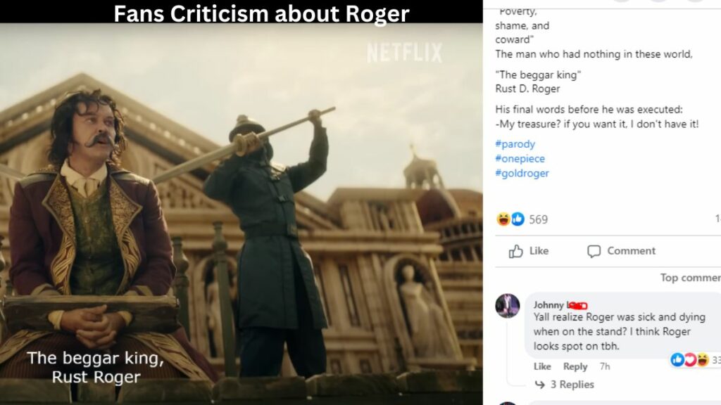 Críticas de los fans sobre Roger