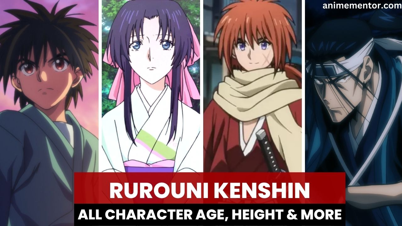 Alter, Größe und mehr des Charakters von Rurouni Kenshin