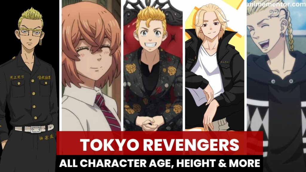 Alter, Größe und mehr der Charaktere aus Tokyo Revengers