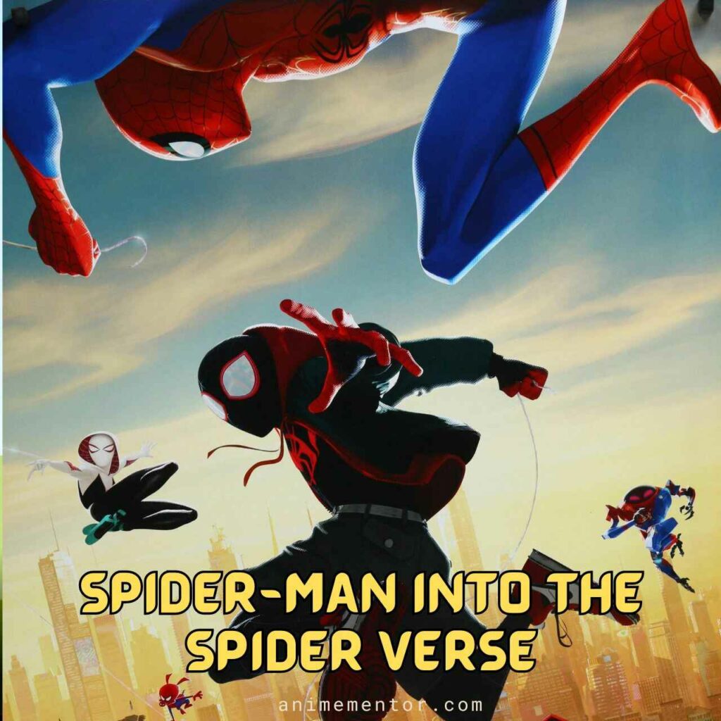 Spider-Man in den Spinnenvers